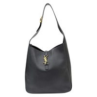 黑色牛皮 LE 5 A 7 Large 肩背包【SAINT LAURENT YSL 聖羅蘭】 753837