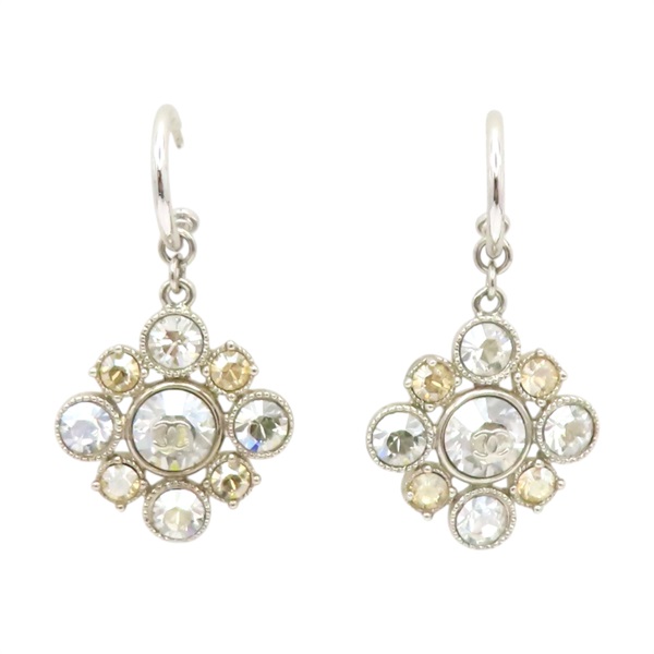 金屬 水鑽 針式耳環【CHANEL 香奈兒】