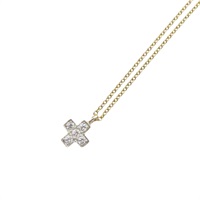 18K黃金 鉑金 Cruciform Cross 十字架鑽石 項鏈【Tiffany & Co 蒂芬妮】