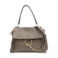 灰色 牛皮 Faye Day 肩背包【Chloe 克羅伊】 CHC17WS321