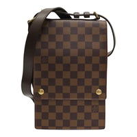 棕色 棋盤格 帆布 Portobello 肩背包 N45271【LOUIS VUITTON LV 路易威登】 N45271