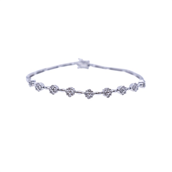 18K白金 鑽石 手鏈【JEWELRY 無品牌珠寶】 Diamond 6.45g