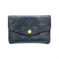 藍色 壓花牛皮 Pochette Cle 扣式 零錢包【LOUIS VUITTON LV 路易威登】 M62017