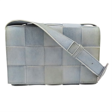 藍色 羊皮 Cassette 肩背包 (變色)【BOTTEGA VENETA BV 寶緹嘉】 708768