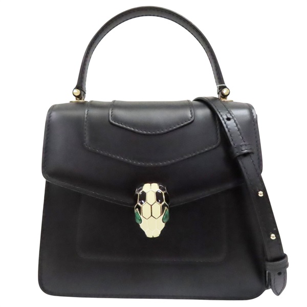 黑色 牛皮 Serpenti Forever 兩用包【BVLGARI 寶格麗】 290570