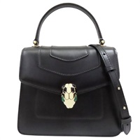 黑色 牛皮 Serpenti Forever 兩用包【BVLGARI 寶格麗】 290570