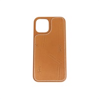 焦糖色羊皮 Bolduc iPhone12/12PRO 手機殼 Z刻【HERMES 愛馬仕】 H0007441A34
