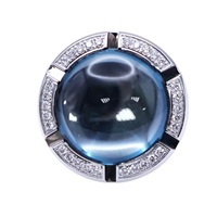 18K白金 托帕石 戒指【JEWELRY 無品牌珠寶】