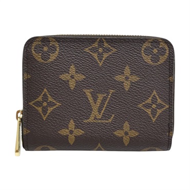 棕色 原花 帆布 Zippy 拉鏈零錢包【LOUIS VUITTON LV 路易威登】 M60067