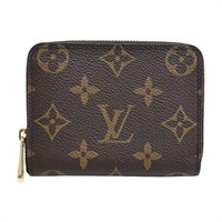 棕色 原花 帆布 Zippy 拉鏈零錢包【LOUIS VUITTON LV 路易威登】 M60067