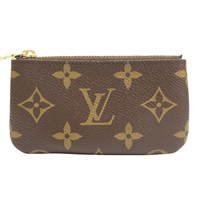 棕色 原花 PVC塗層帆布 鑰匙零錢包【LOUIS VUITTON LV 路易威登】 M62650