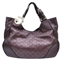 紫色 牛皮壓紋 CHARLOTTE 手提包【GUCCI 古馳】 203504