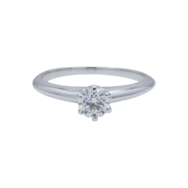 PT950 鉑金 鑽石 Solitaire 戒指【Tiffany & Co 蒂芬妮】