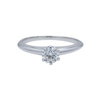 PT950 鉑金 鑽石 Solitaire 戒指【Tiffany & Co 蒂芬妮】