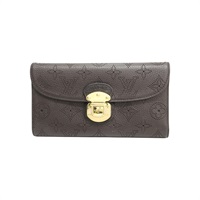 棕色 牛皮壓紋 三折長夾【LOUIS VUITTON LV 路易威登】 M95968