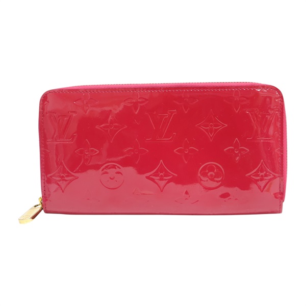 桃紅色 漆皮 Zip 拉鍊長夾 M91597【LOUIS VUITTON LV 路易威登】 M91597