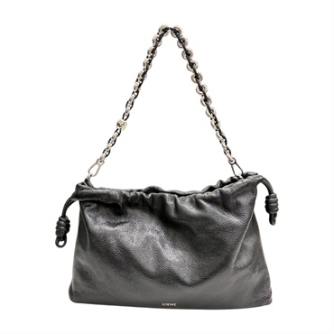 黑色 牛皮 Flamenco Purse 肩背包【LOEWE 羅威】 A411FCRXAP-110