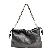黑色 牛皮 Flamenco Purse 肩背包【LOEWE 羅威】 A411FCRXAP-110