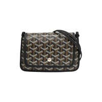 黑色 Goyardine帆布 Plumet Pouch 肩背包【GOYARD 高雅德】 PLUMETPMLT