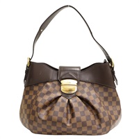 棕色 棋盤格帆布 Sistina MM 單肩包【LOUIS VUITTON LV 路易威登】 N41541