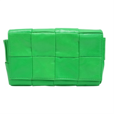 綠色 牛皮 Cassette 腰包【BOTTEGA VENETA BV 寶緹嘉】 651053