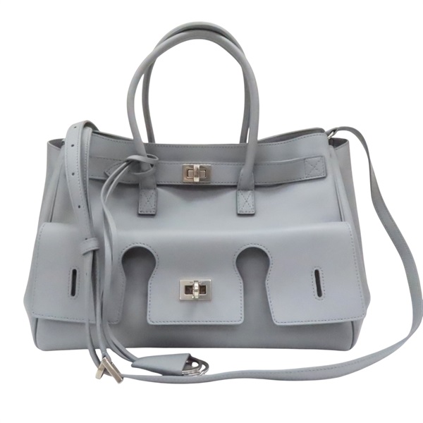 灰色 牛皮 Bel Air carry all 兩用包【BALENCIAGA 巴黎世家】 835689