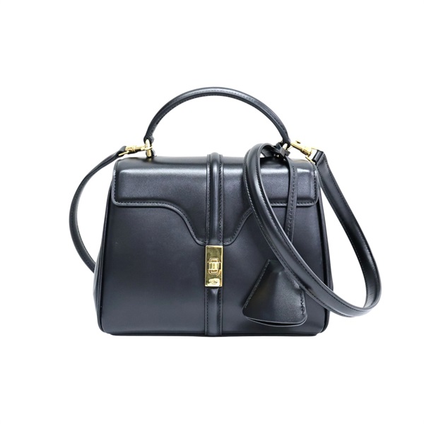 黑色皮革 Mini 16 兩用包【CELINE 賽琳】