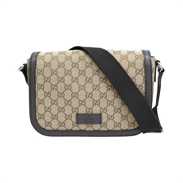 棕色 GG帆布 肩背包【GUCCI 古馳】 449172