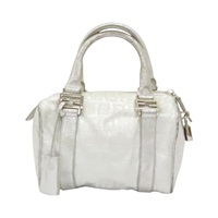 銀色 帆布 波士頓包 手提包【FENDI 芬迪】 8BL071
