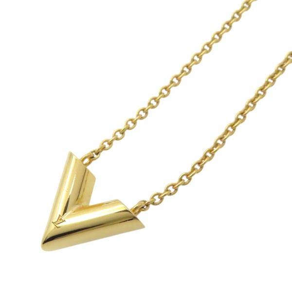 金色 鍍金 Essential V 項鍊【LOUIS VUITTON LV 路易威登】 M00857