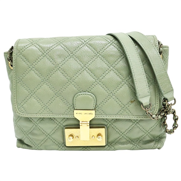 綠色 牛皮 鍊帶肩背包【MARC JACOBS 馬克·雅各布斯】