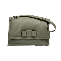綠色 羊皮 VIVA Bow 肩背包【Salvatore Ferragamo 費拉格慕】 211287