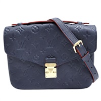 藍色 原花壓紋牛皮 Pochette Metis 兩用包【LOUIS VUITTON LV 路易威登】 M44071