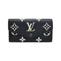 黑色 牛皮壓紋 扣式 長夾【LOUIS VUITTON LV 路易威登】 M80496
