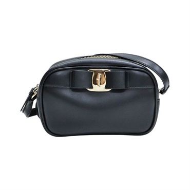 黑色 牛皮 Vara Bow 肩背包【Salvatore Ferragamo 費拉格慕】