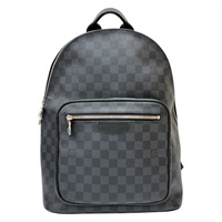 黑色 棋盤格 帆布 Josh 後背包【LOUIS VUITTON LV 路易威登】 N41473