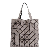 灰色 PVC 6X6 LUCENT 手提包【BAO BAO ISSEY MIYAKE 三宅一生】 BB61-AG613