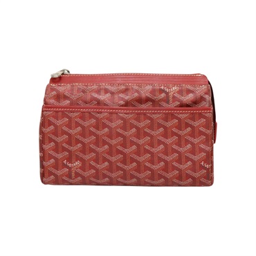 紅色 PVC塗層帆布 Miroir Toiletry Pouch PM 化妝包【GOYARD 高雅德】