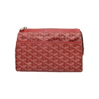 紅色 PVC塗層帆布 Miroir Toiletry Pouch PM 化妝包【GOYARD 高雅德】