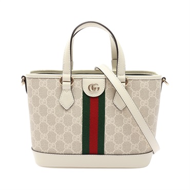 米白色 GG Monogram帆布 Ophidia 两用包【GUCCI 古馳】 836848