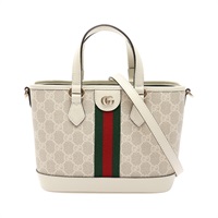 米白色 GG Monogram帆布 Ophidia 两用包【GUCCI 古馳】 836848