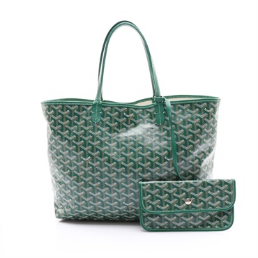 綠色 Goyardine帆布 Saint Louis PM 肩背包【GOYARD 高雅德】 STLOUIPMLTY09CL09P