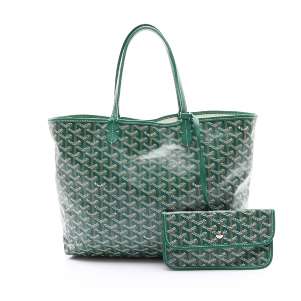 綠色 Goyardine帆布 Saint Louis PM 肩背包【GOYARD 高雅德】 STLOUIPMLTY09CL09P