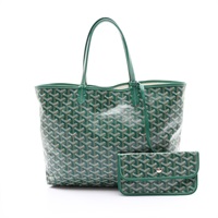 綠色 Goyardine帆布 Saint Louis PM 肩背包【GOYARD 高雅德】 STLOUIPMLTY09CL09P