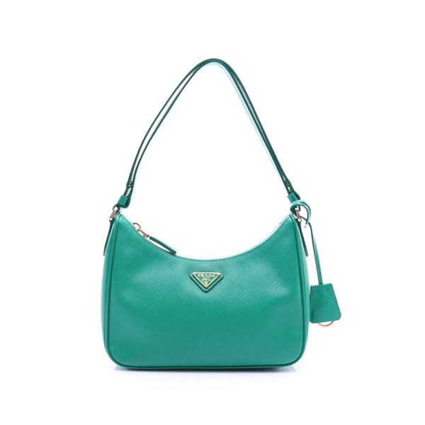 綠色 Saffiano牛皮 Re-Edition 2005 Mini 肩背包【PRADA 普拉達】