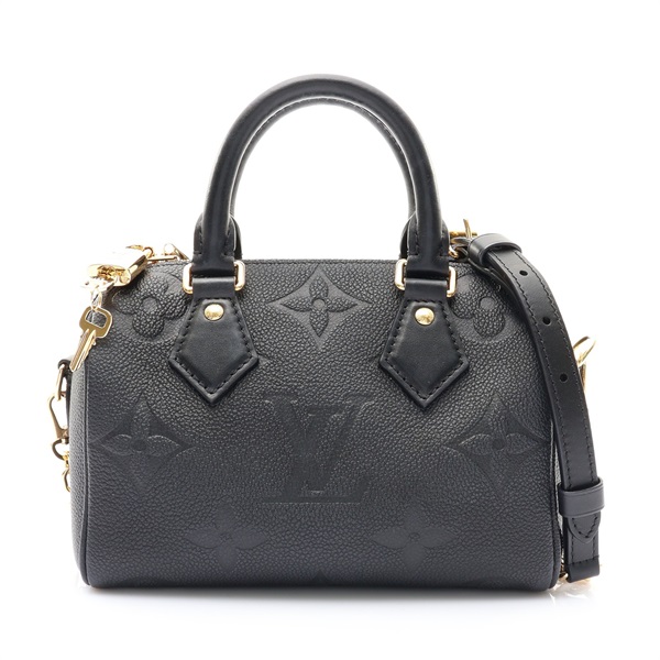 黑色 原花牛皮壓紋 Speedy Bandouliere 20 兩用包【LOUIS VUITTON LV 路易威登】 M58953