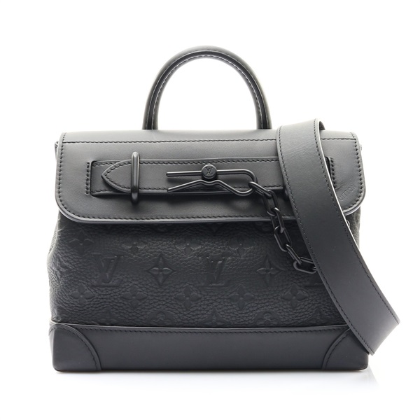 黑色 壓花牛皮 Steamer PM 兩用包【LOUIS VUITTON LV 路易威登】 M24436