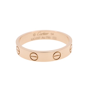 18K玫瑰金 Love 戒指 54【Cartier 卡地亞】 B4085000