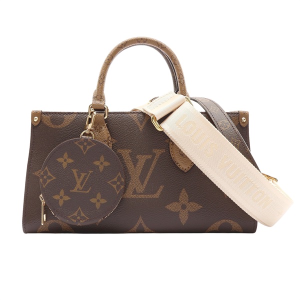棕色 原花帆布 OnTheGo East West 兩用包【LOUIS VUITTON LV 路易威登】 M46653