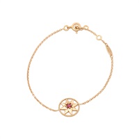 Rose des Vents 手鍊 18K玫瑰金 白色母貝 紅寶石【Dior 迪奧】 JRDV95026